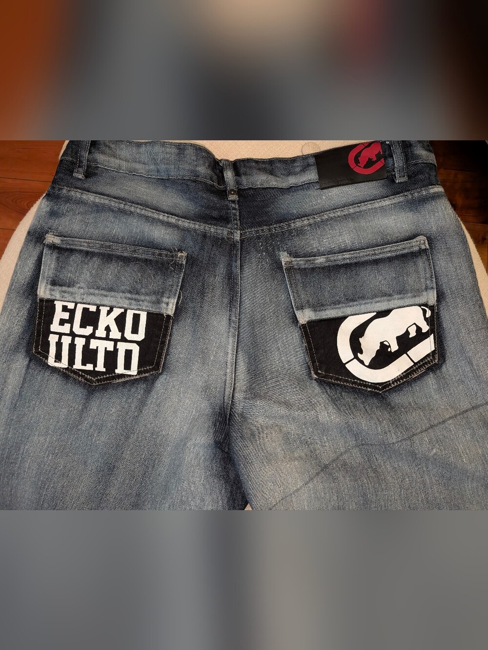 Ecko Streetwear Rhino Skater Shorts 36w Y2K Graffiti Style